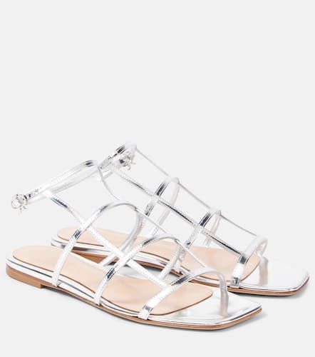 Sandalen aus Metallic-Leder - Gianvito Rossi - Modalova