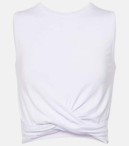 Cover draped jersey crop top - Alo Yoga - Modalova