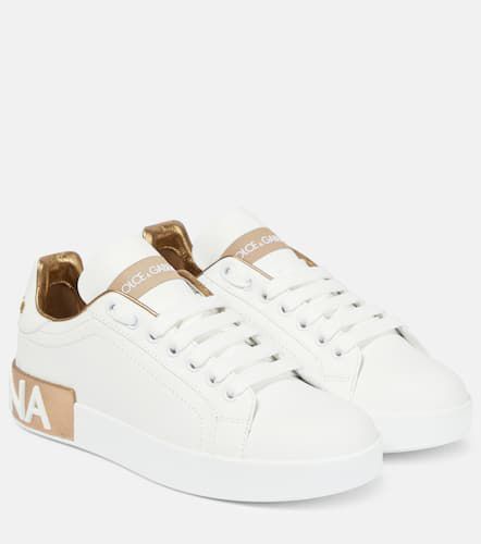 Portofino leather sneakers - Dolce&Gabbana - Modalova