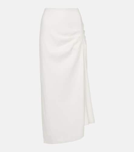 Dorian ruched linen-blend maxi skirt - SIR - Modalova