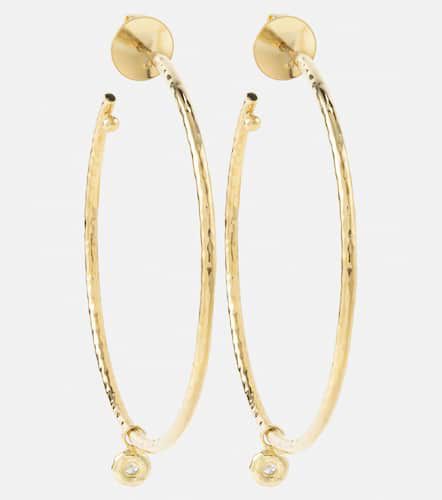 Nesting Gem Medium 18kt hoop earrings with diamonds - Octavia Elizabeth - Modalova