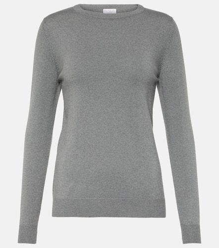 Embellished cashmere sweater - Brunello Cucinelli - Modalova