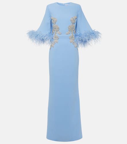 Vestido de fiesta Juliana de crepé con plumas - Rebecca Vallance - Modalova