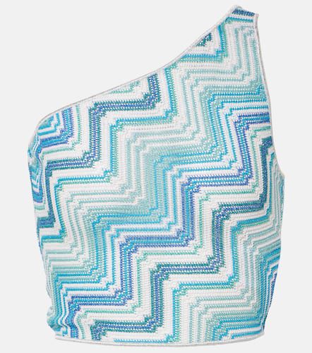 Missoni One-shoulder lamé crop top - Missoni - Modalova