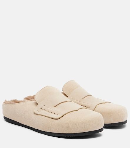Shearling-lined suede mules - Jacquemus - Modalova