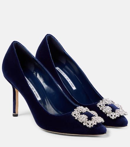 Salones Hangisi 90 de terciopelo adornados - Manolo Blahnik - Modalova