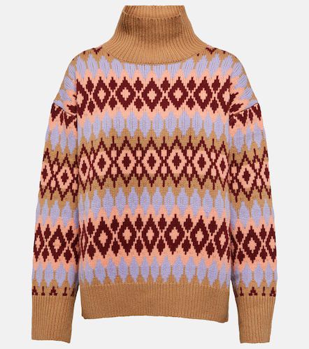 Intarsia wool and cashmere turtleneck sweater - Jardin des Orangers - Modalova