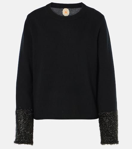 LamÃ©-trimmed sweater - Jardin des Orangers - Modalova