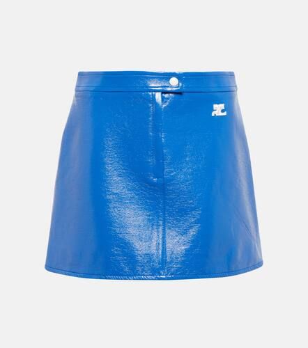 CourrÃ¨ges Faux leather miniskirt - Courreges - Modalova