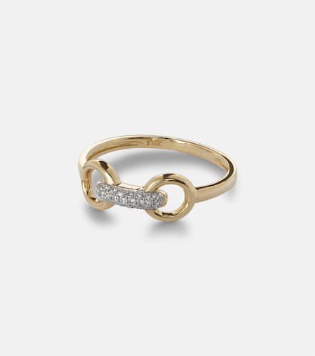 Anillo Bridle de oro de 14 ct con diamantes - Stone and Strand - Modalova