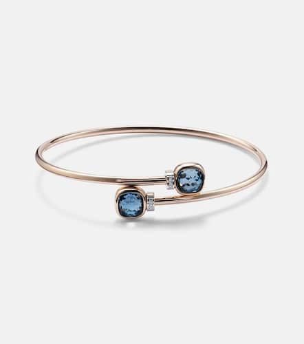 Nudo 18kt gold bangle with topazes and diamonds - Pomellato - Modalova