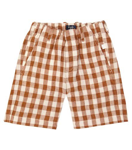 Il Gufo Checked linen shorts - Il Gufo - Modalova