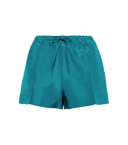 Shorts in faille di seta a vita alta - Valentino - Modalova