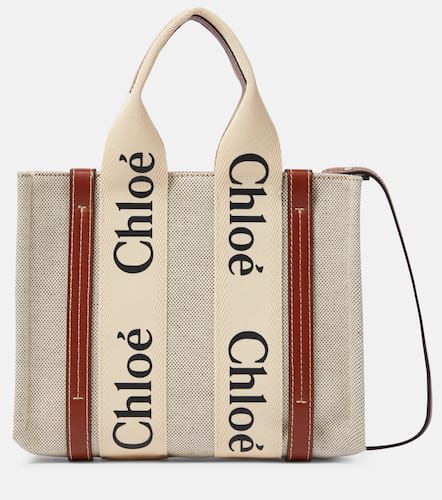 Chloé Tote Woody Small aus Canvas - Chloe - Modalova