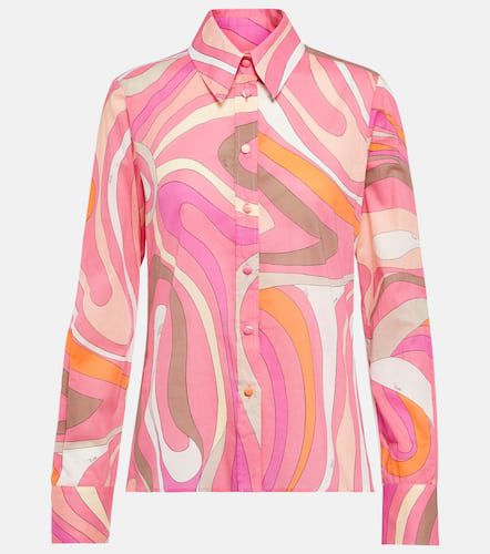 Camisa de algodón con estampado Marmo - Pucci - Modalova