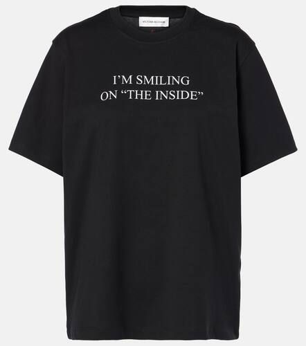 Printed cotton jersey T-shirt - Victoria Beckham - Modalova