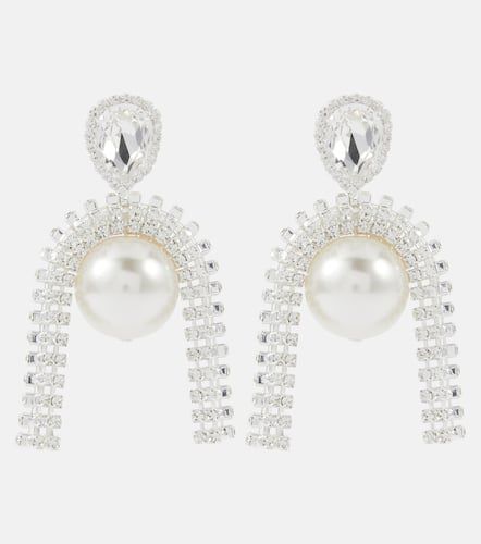 Pearl and crystal-embellished earrings - Magda Butrym - Modalova