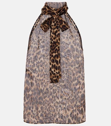 Top Alla en soie à motif léopard - Nili Lotan - Modalova