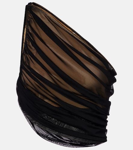 Top asymétrique en résille transparente - Norma Kamali - Modalova