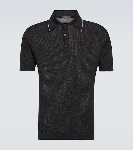 Prada Ribbed-knit polo shirt - Prada - Modalova