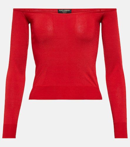 Portofino jersey con hombros descubiertos - Dolce&Gabbana - Modalova