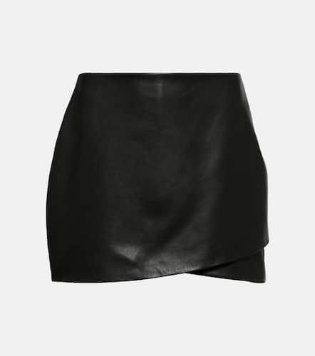Asymmetric leather miniskirt - The Sei - Modalova