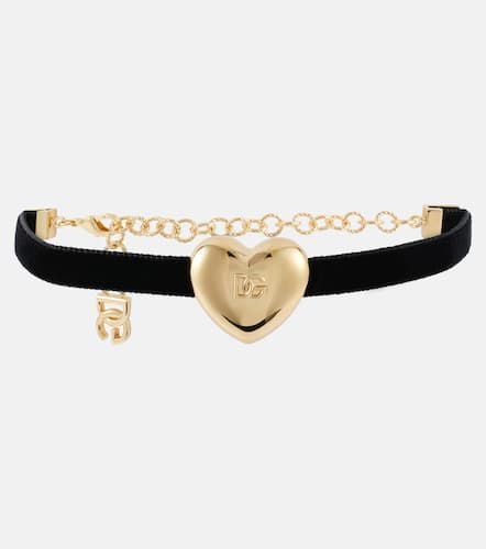 Dolce&Gabbana Choker DG aus Samt - Dolce&Gabbana - Modalova