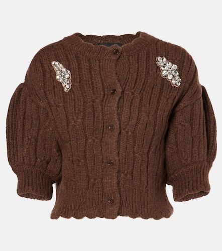 Embellished wool-blend cardigan - Simone Rocha - Modalova