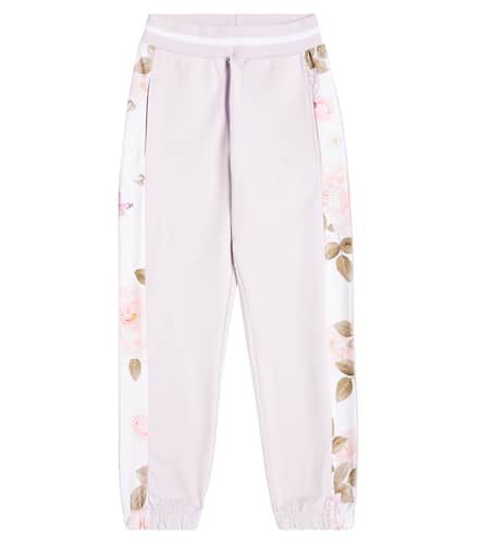 Pantalones deportivos de algodón floral - Monnalisa - Modalova
