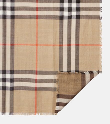 Sciarpa in lana e seta Check - Burberry - Modalova