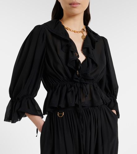 Chloé Blusa de seda con volantes - Chloe - Modalova