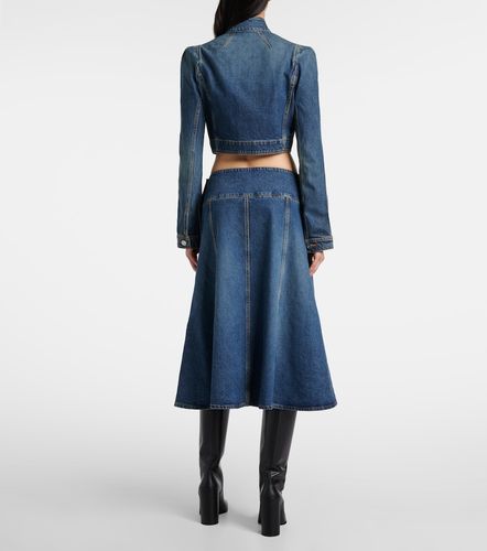 Alaïa Chaqueta cropped de denim - Alaia - Modalova