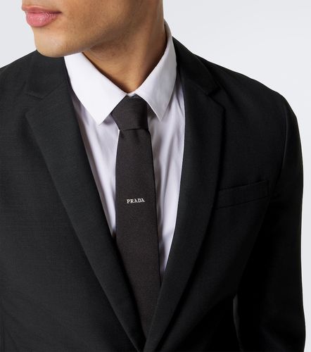 Prada Corbata de seda con logo - Prada - Modalova