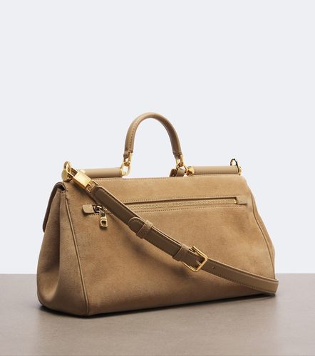 My Sicily Medium suede top-handle bag - Dolce&Gabbana - Modalova