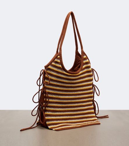 Bolso Ivy de croché a rayas - Miu Miu - Modalova