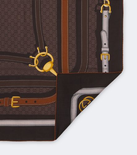 Sciarpa GG in lana e seta jacquard - Gucci - Modalova