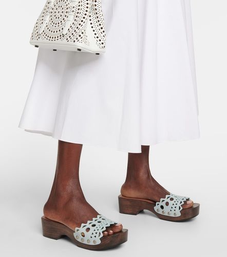 Alaïa Sandali Vienne in pelle e legno - Alaia - Modalova