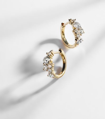 Pendientes de oro de 14 ct con diamantes - Sydney Evan - Modalova