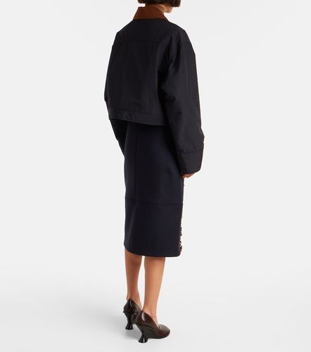 Plan C Cropped twill jacket - Plan C - Modalova