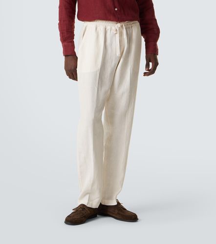 Bonifacio linen tapered pants - Fedeli - Modalova