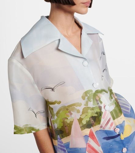 Camisa Casey de seda estampada - Leo Lin - Modalova