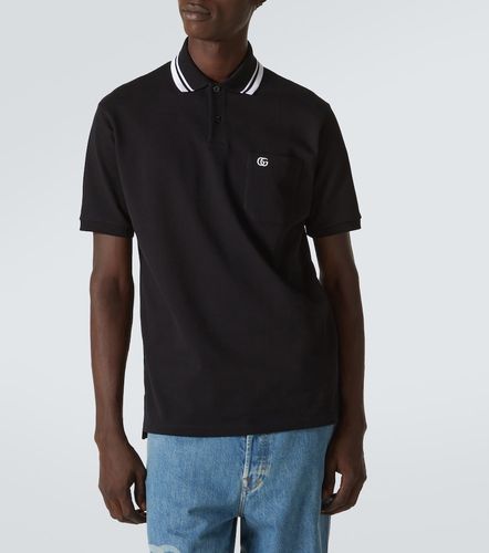 GG Web cotton-blend polo shirt - Gucci - Modalova