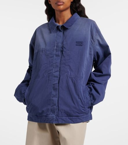 Miu Miu Cotton twill blouson jacket - Miu Miu - Modalova