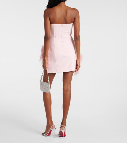 Feather-trimmed minidress - David Koma - Modalova