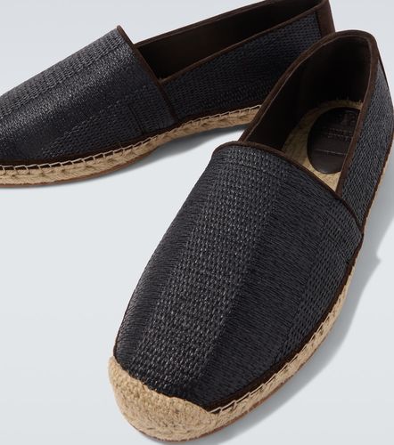 Suede-trimmed espadrilles - Brunello Cucinelli - Modalova