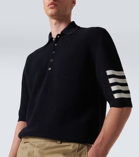 Polo de lino y algodón con 4-Bar - Thom Browne - Modalova