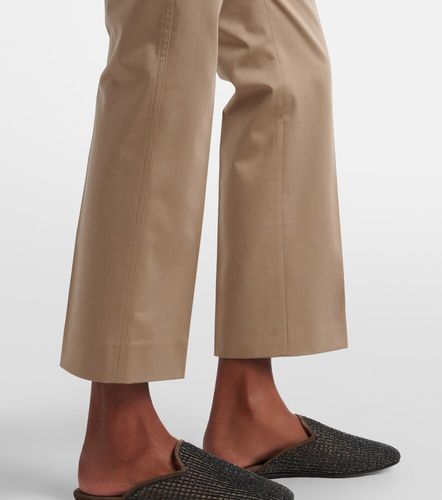 Pantalones slim cropped en mezcla de algodón - Max Mara - Modalova