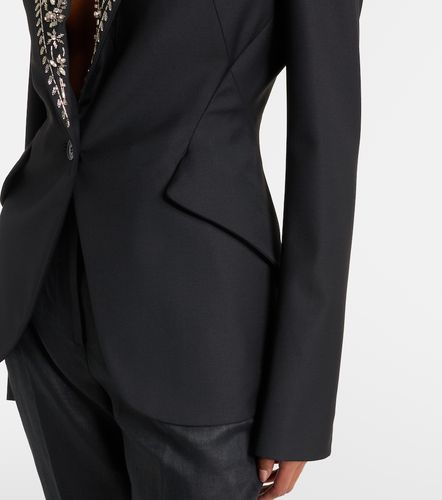 Embellished single-breasted blazer - McQueen - Modalova