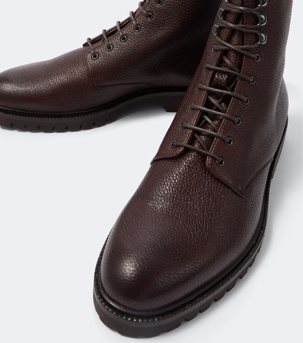 Botas con cordones de piel - Brunello Cucinelli - Modalova