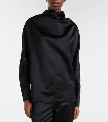 Toteme Blusa de satén drapeado - Toteme - Modalova